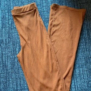 Ribbed burnt orange Missguided pants